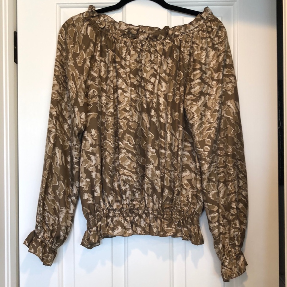 Rachel Zoe silk long sleeve blouse